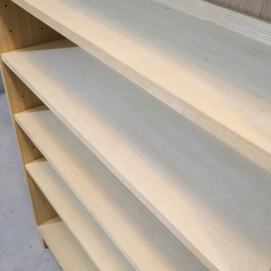 無印良品 MUJI タモ材 ミドルタイプ 本棚 木製収納 ブックシェルフ