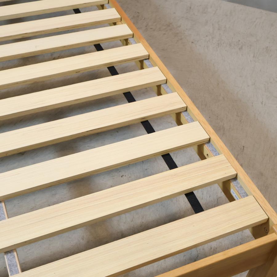 無印良品（MUJI） 木製ベッド セミダブルベッドフレーム ラバーウッド