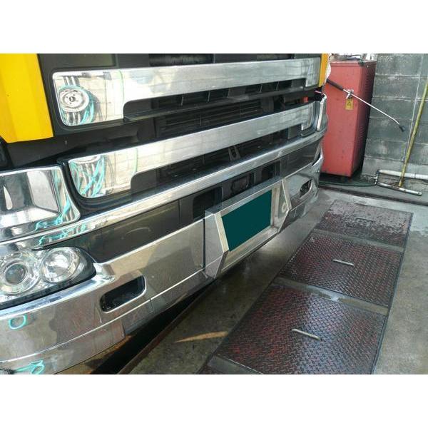 ジェットイノウエ とんがりナンバー枠大型用 ステンレスナンバー