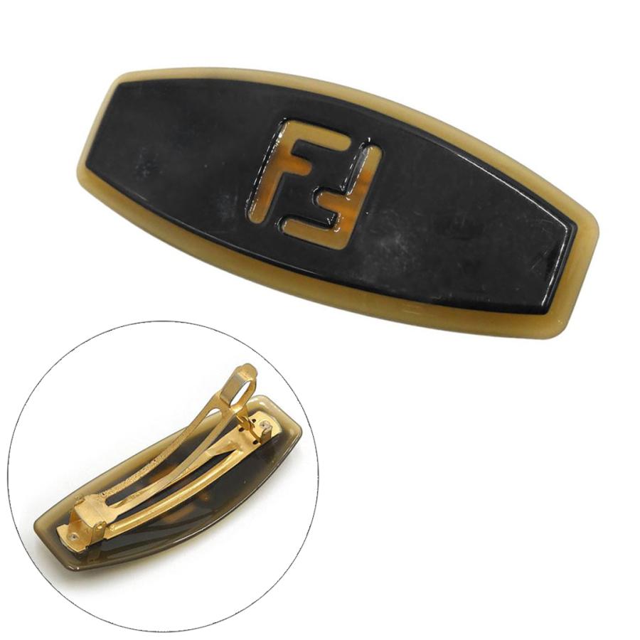 FENDI（フェンディ） バレッタ ヘアアクセサリー ヘアクリップ ロゴ