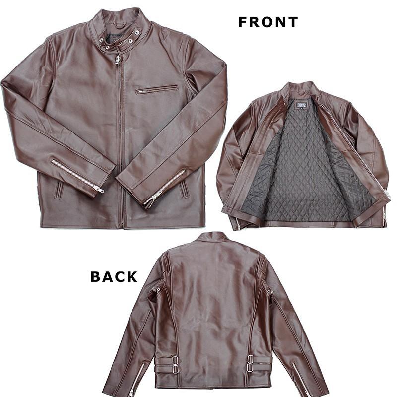レザージャケット 本革 革ジャケット ライダースジャケット シングル