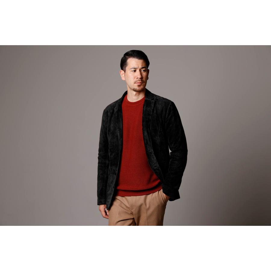 Mo-LAWS レザージャケット メンズ スウェード スエード 本革 ゴート