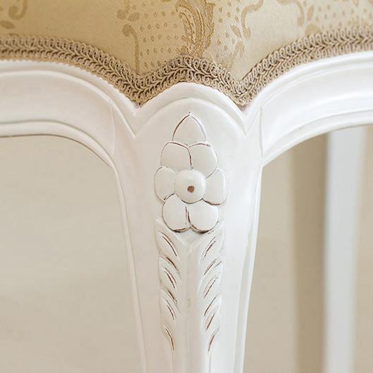 椅子 猫脚スツール ロココ調 アンティーク 姫家具 白 スツール 可愛い