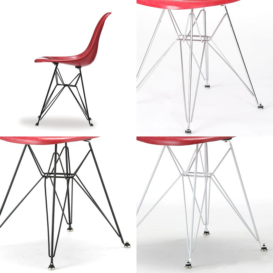 イームズ エッフェルベース メタルグライズ4個セット DSW DSR Eames