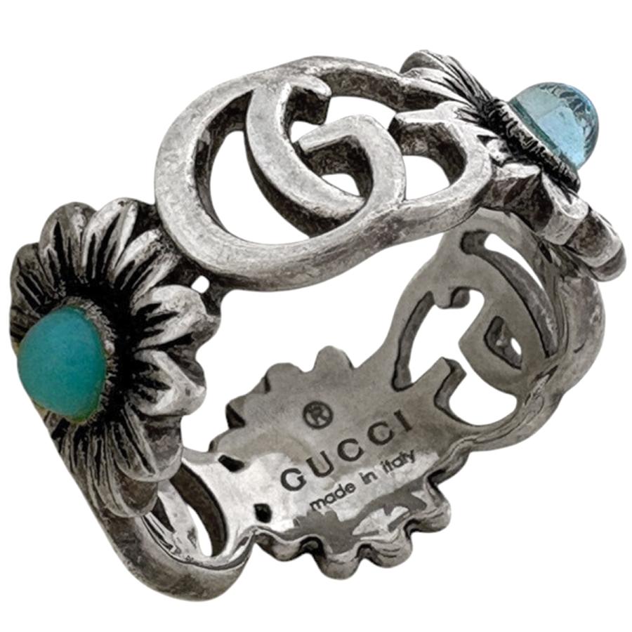GUCCI（グッチ） ダブルG フラワー リング 指輪 リング 7号 シルバー