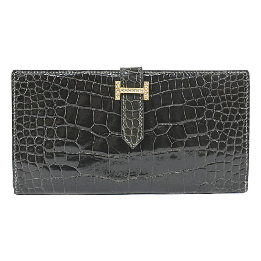 HERMES（エルメス） 超豪華 長財布 ベアン アリゲーター クロコダイル