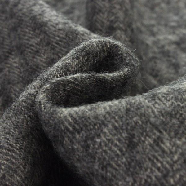 洗いをかけた シェットランドウールリネンヘリンボン nw加工│麻 毛