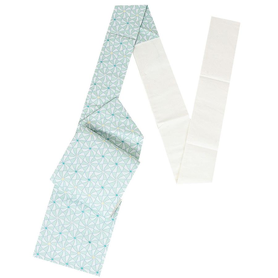 Kisste（キステ） 名古屋帯 正絹 新品 九寸名古屋帯 緑 西陣織 風車