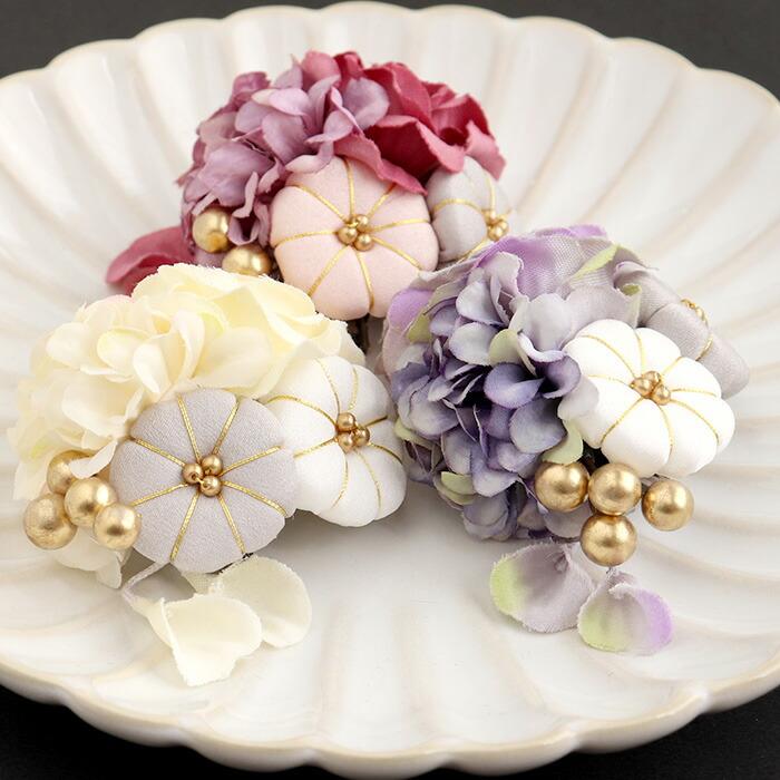 Kisste（キステ） 七五三 髪飾り 3歳 7歳 三歳 七歳 女の子 白 ピンク