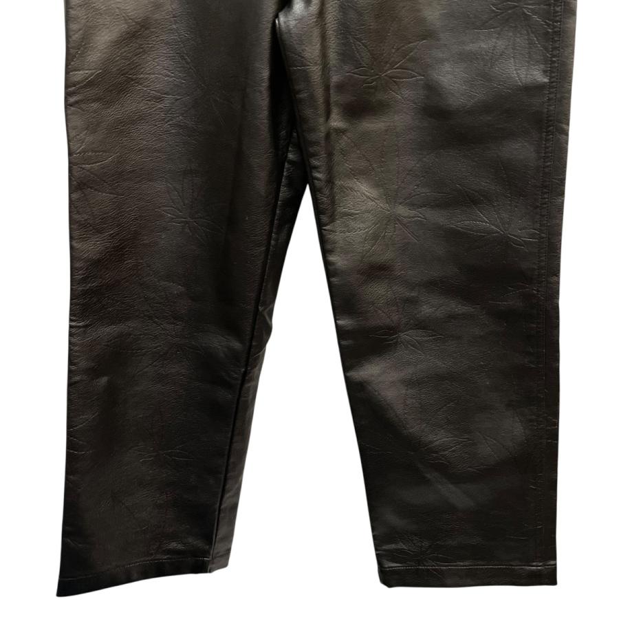 HUF（ハフ） フェイクレザーパンツ ブラック サイズ：32