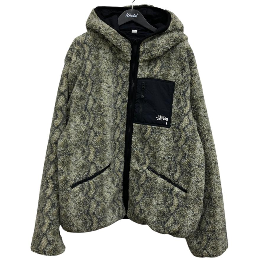 STUSSY（ステューシー） リバーシブルフリースジャケット ブラック