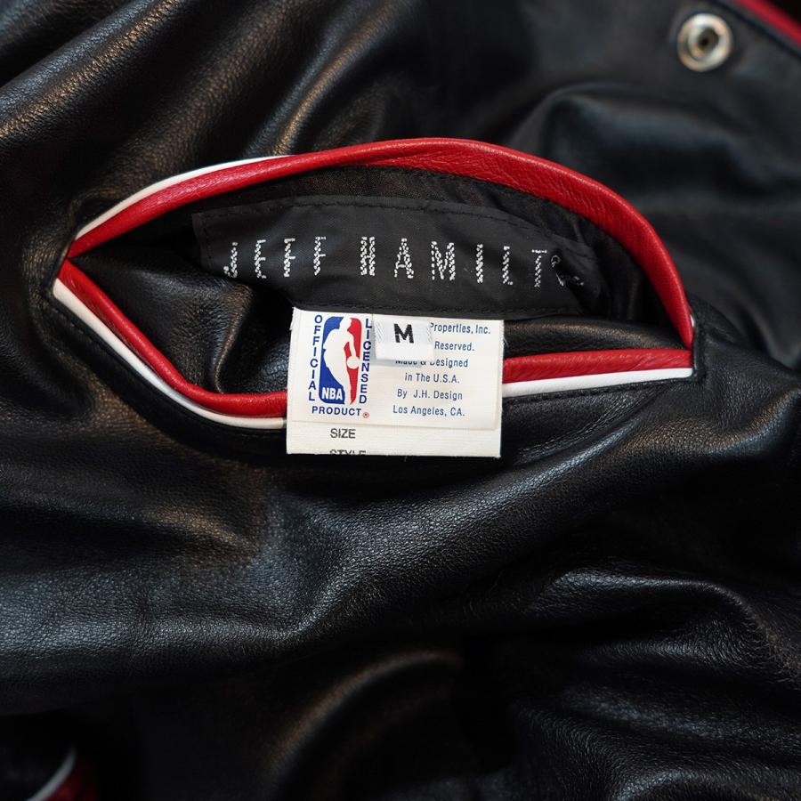 値下げ】Jeff Hamilton Chicago Bulls Leather Jacket シカゴブルズ