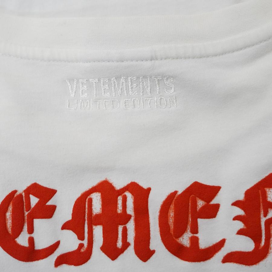 値下げ】VETEMENTS 21SS ANARCHY GOTHIC LOGO T-SHIRT ロゴ アナーキー