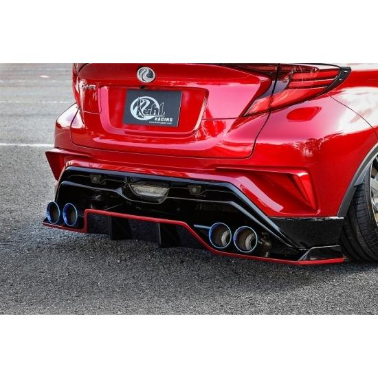 KUHL RACING CHR-RS リアハーフスポイラー 4本マフラータイプ C-HR