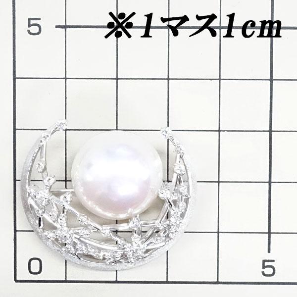 TASAKI（タサキ） 田崎真珠 マベパール ブローチ ダイヤモンド K18WG