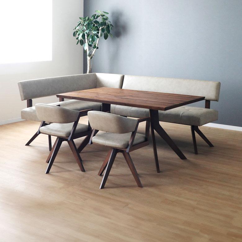 シギヤマ家具 回転チェア レブル ダイニングチェア 合皮 アイボリー