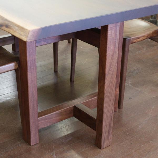 無垢材 テーブル ダイニングテーブル ウォールナット 180cm 座卓 兼用