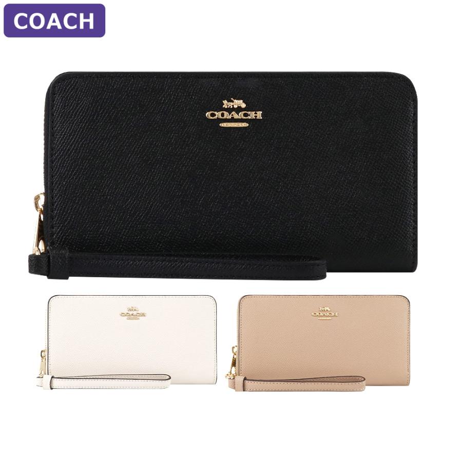 COACH（コーチ） 財布 長財布 C3441 ストラップ付 ラウンドジップ