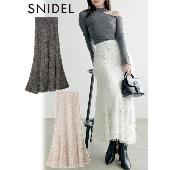 SNIDEL（スナイデル） (セール50%OFF) レースジャガードスカート 24