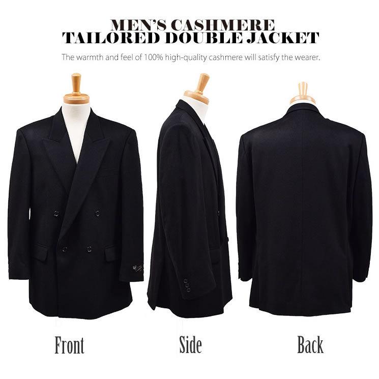 爆買 メンズ カシミヤ カシミア 100％ ダブル ジャケット カシミヤ100