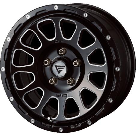 DELTA FORCE OVAL 16インチ 7.0J +35 5-114.3 ブラックマシニング 4本