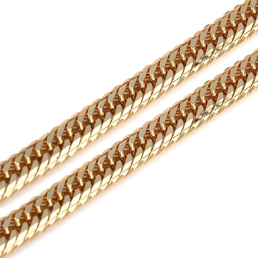 18金 喜平ネックレス Mカット トリプル 25g 50cm ゴールド メンズ