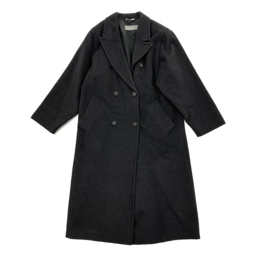 美品 マックスマーラ コート 白タグ ヴァージンウール グレー 32/92