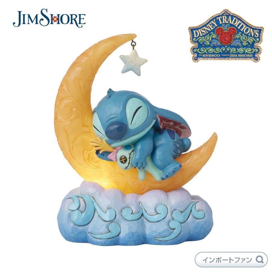 Disney（ディズニー） ジムショア スティッチ スクランプ LEDの月の上