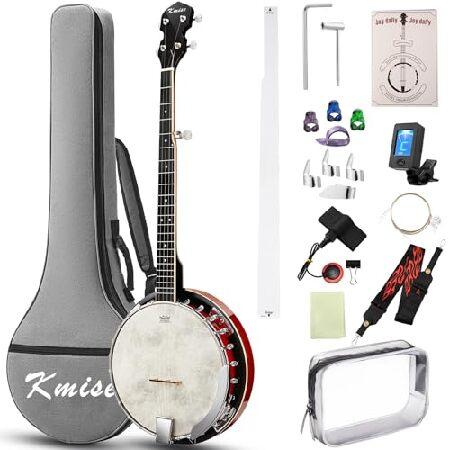 並行輸入品】 Kmise Lefty Banjo、レモヘッド付き5弦左利きバンジョー