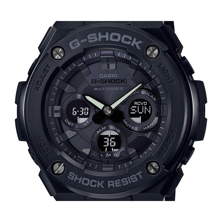 G-STEEL G-SHOCK 電波 ソーラー ミドルサイズ ブラック GST-W300G