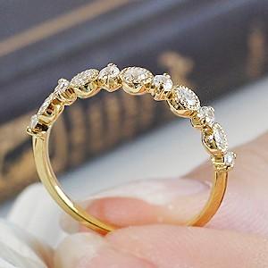 Jeweluce（ジュエルーチェ） ダイヤモンド エタニティ リング K18/K10