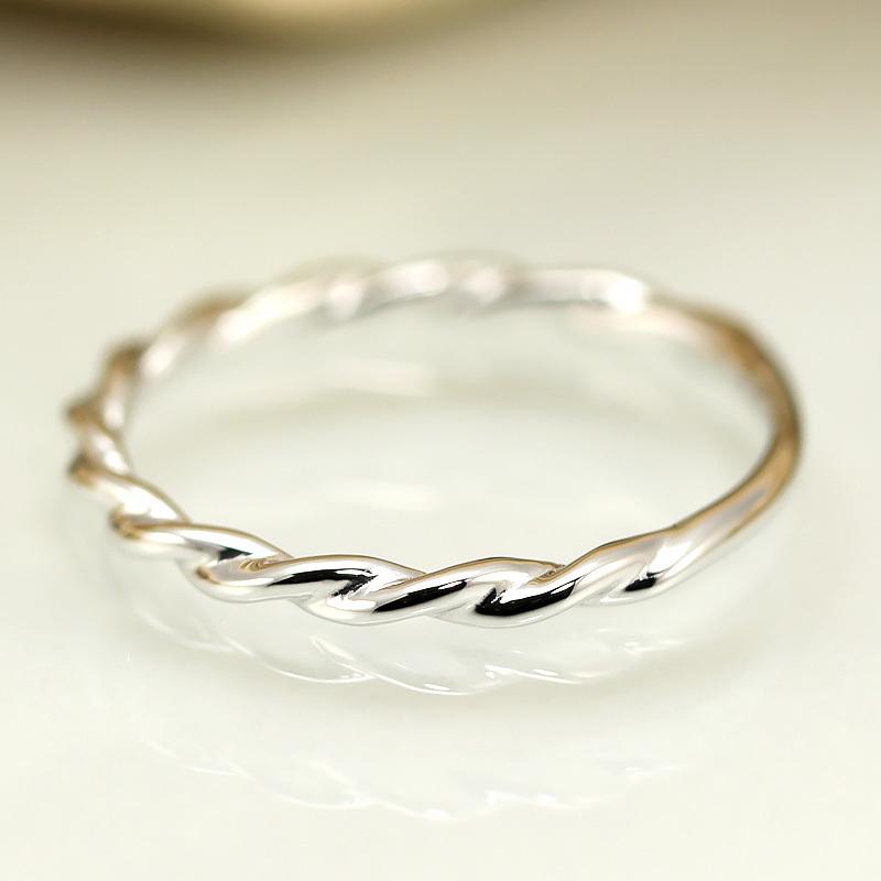Jeweluce（ジュエルーチェ） K18 地金 リング Twist ツイストデザイン