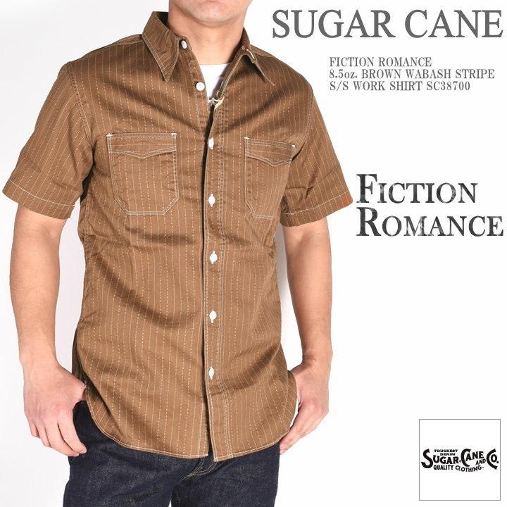 SUGAR CANE シュガーケーン ウォバッシュ シャツ FICTION ROMANCE 8.5