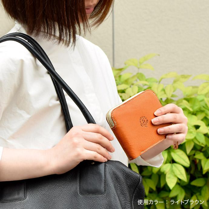 HUKURO 二つ折り財布 大きく開く 小さな財布 メンズ 本革 栃木 レザー