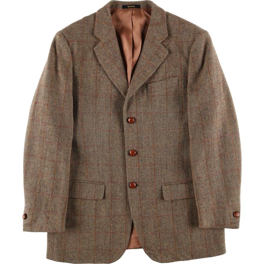 古着 バブアー Harris Tweed ハリスツイード 3ワラント ヘリンボーン
