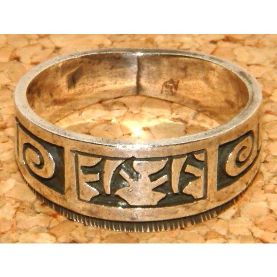 本物 HOPI族 ホピ族 インディアンジュエリー シルバー製 神事での