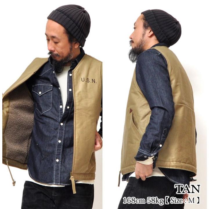 HOUSTON（ヒューストン） N-1 デッキベスト メンズ コットン 春秋 N1