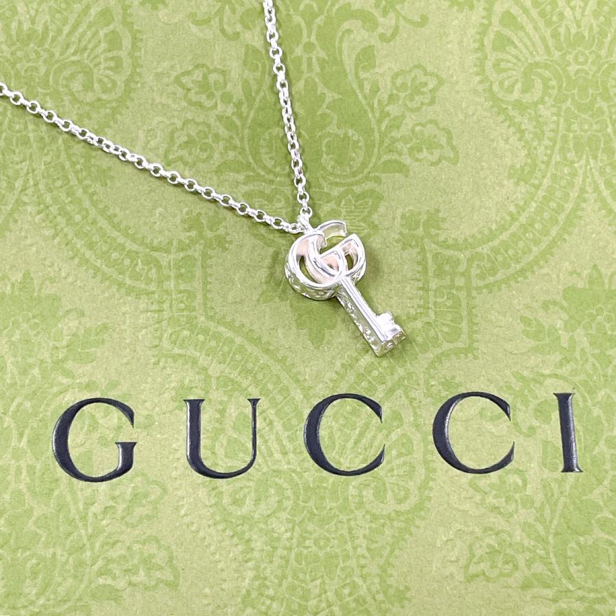GUCCI（グッチ） ネックレス ダブルG キーペンダント 鍵 アラベスク