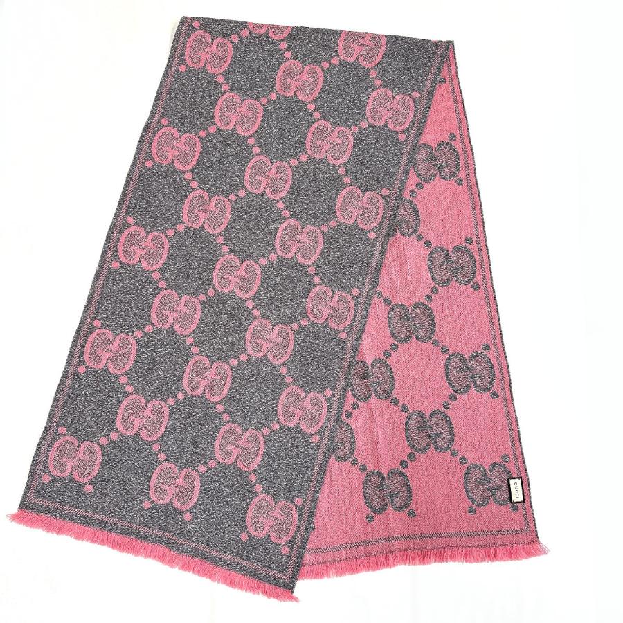GUCCI（グッチ） マフラー ストール スカーフ 598993 GG ウール ラメ