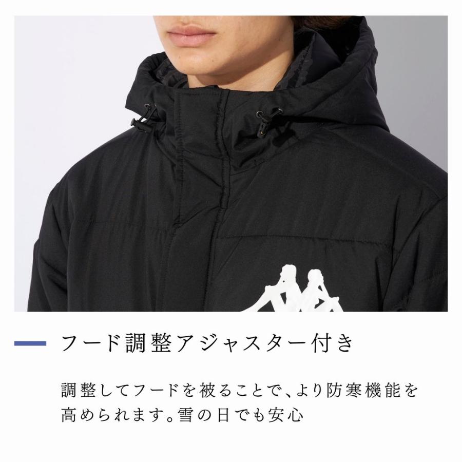 Kappa（カッパ） ダウンジャケット ベンチコート メンズ 中綿ロング