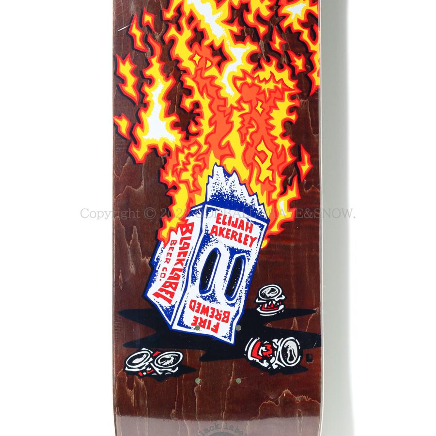BLACK LABEL SKATEBOARDS Elijah Akerley FIRE BREWED 8.5 ブラック