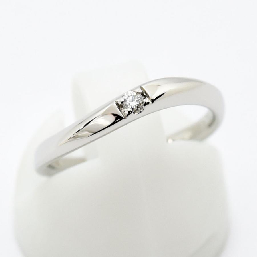 4℃（ヨンドシー） リング 指輪 ダイヤモンド PT950 約8号 新品仕上げ