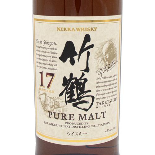 ニッカウヰスキー（NIKKA WHISKY） ニッカ 竹鶴 17年 43% ピュアモルト