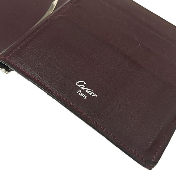 Cartier（カルティエ） マネークリップ 二つ折り財布 カボション