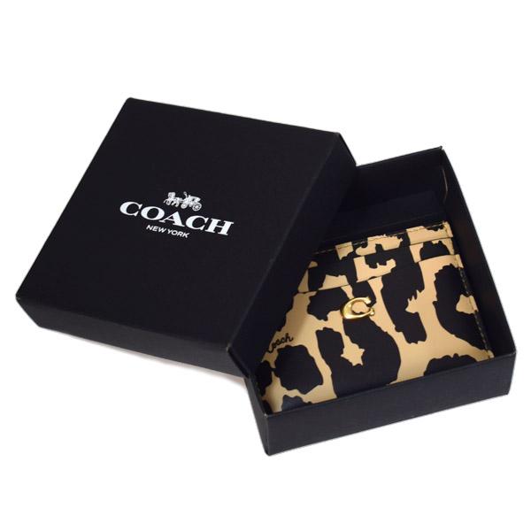 COACH（コーチ） カードケース レオパード ヒョウ柄 レザー アニマル