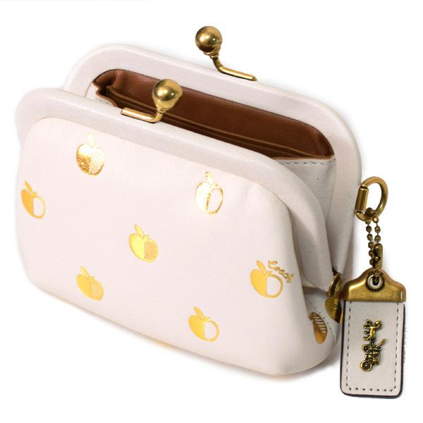COACH（コーチ） カードケース グラブタンレザー アップル りんご