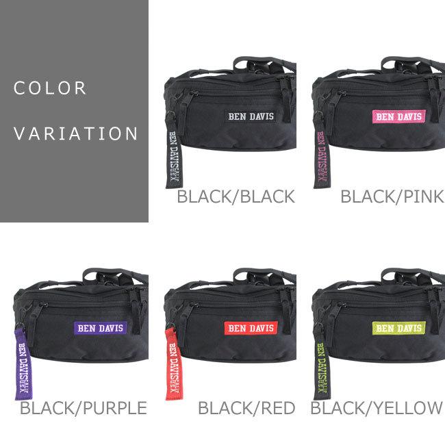 BEN DAVIS（ベンデイビス） ウエストバッグ ウエストポーチ 黒 ボディ