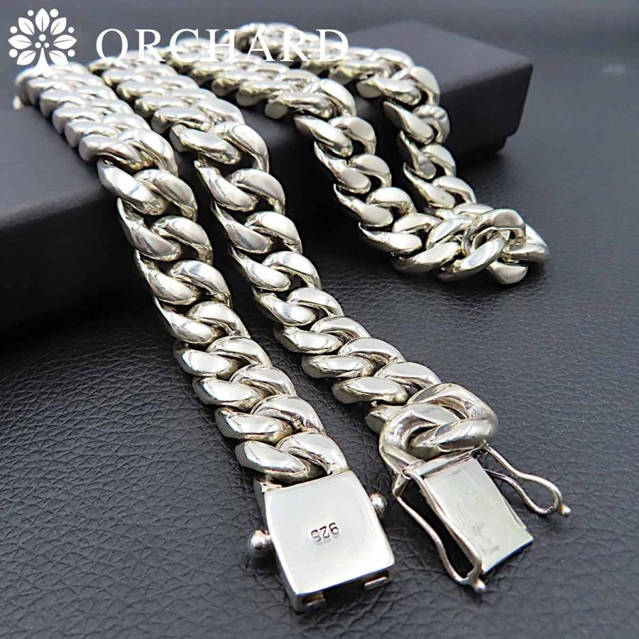 60cm シルバー925 ネックレス マイアミキューバン チェーン 喜平 喜平