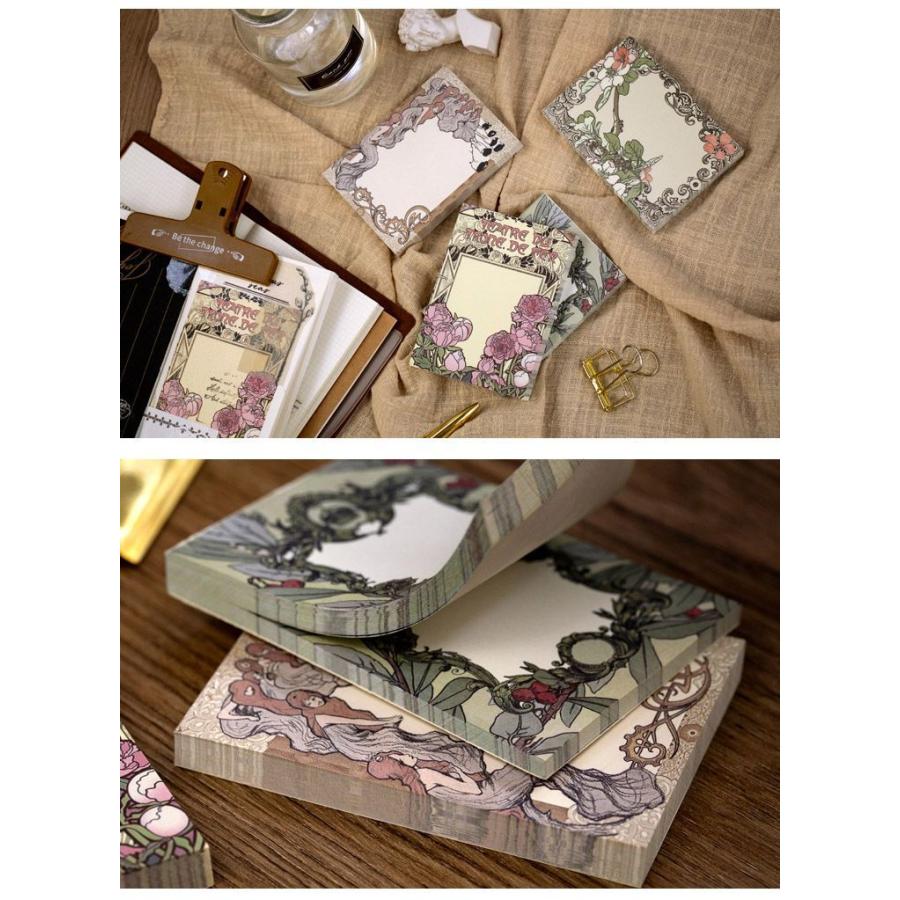 即日出荷 海外 メモ帳 便箋 メモノート おしゃれ◇1パック同柄100枚