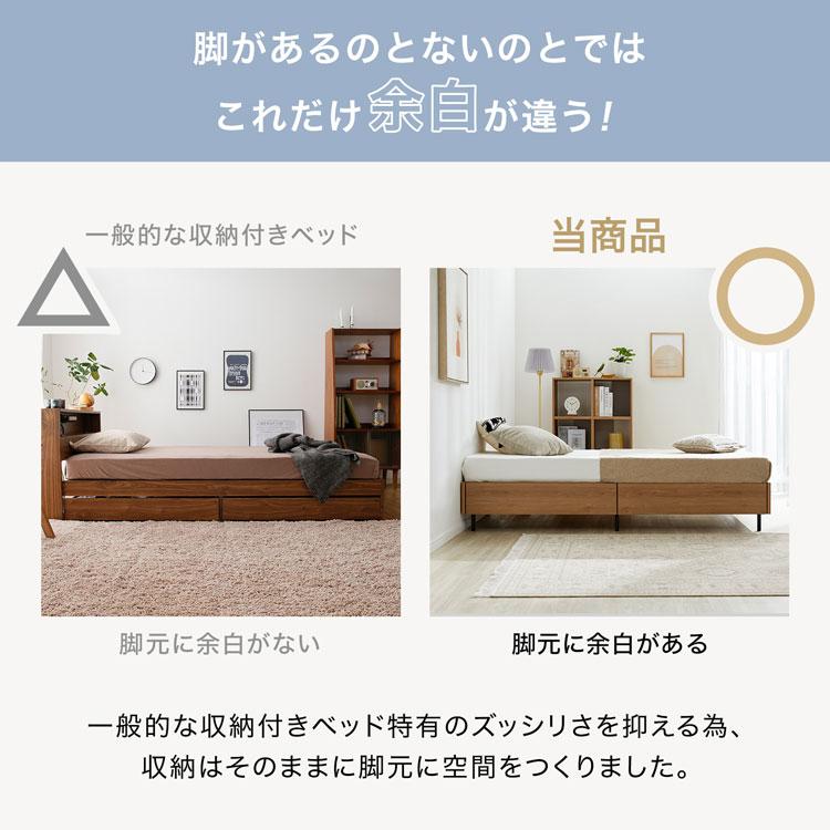 LOWYA（ロウヤ） ベッド ベッドフレーム 単品 D ダブルベッド すのこ